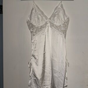 White lace nightgown